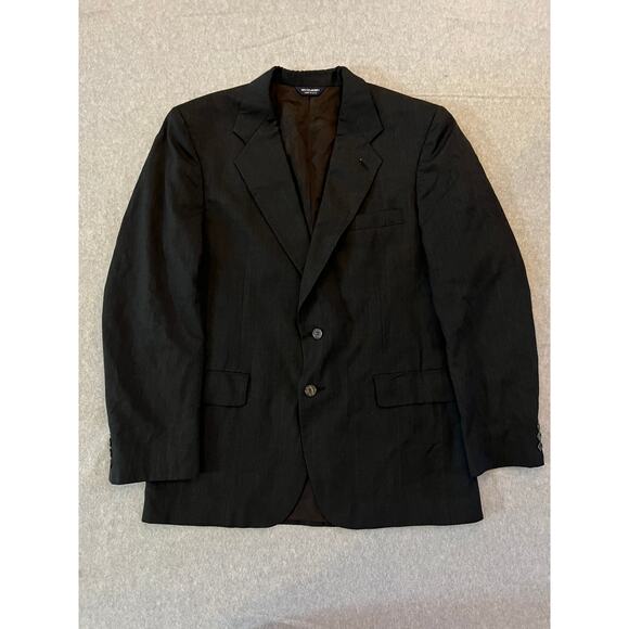 Kuppenheimer Blazer Men's 2XL 46" Black 2 Button Sport Coat Jacket Vintage USA‎ - Picture 1 of 16